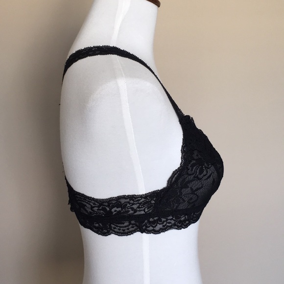 New Anemone Black Lace Bralette S/M - Picture 3 of 4